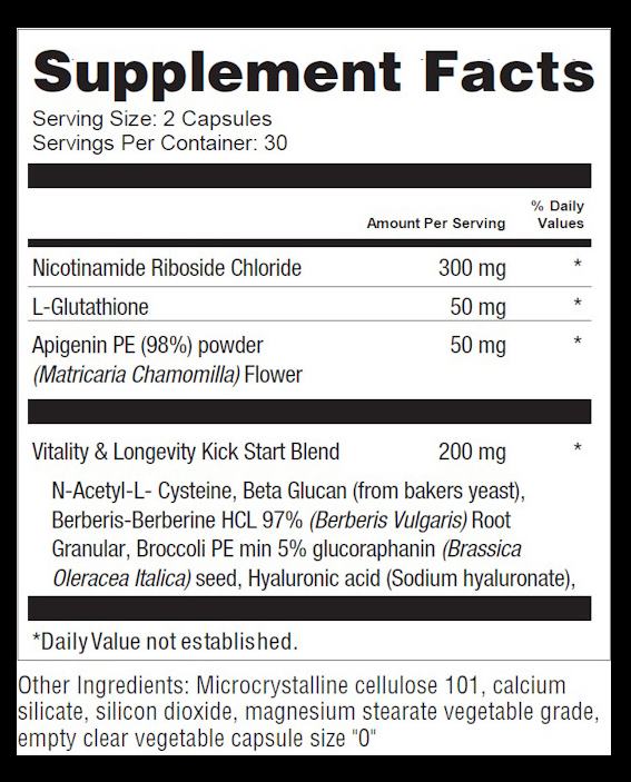 Mitothrive supplement facts